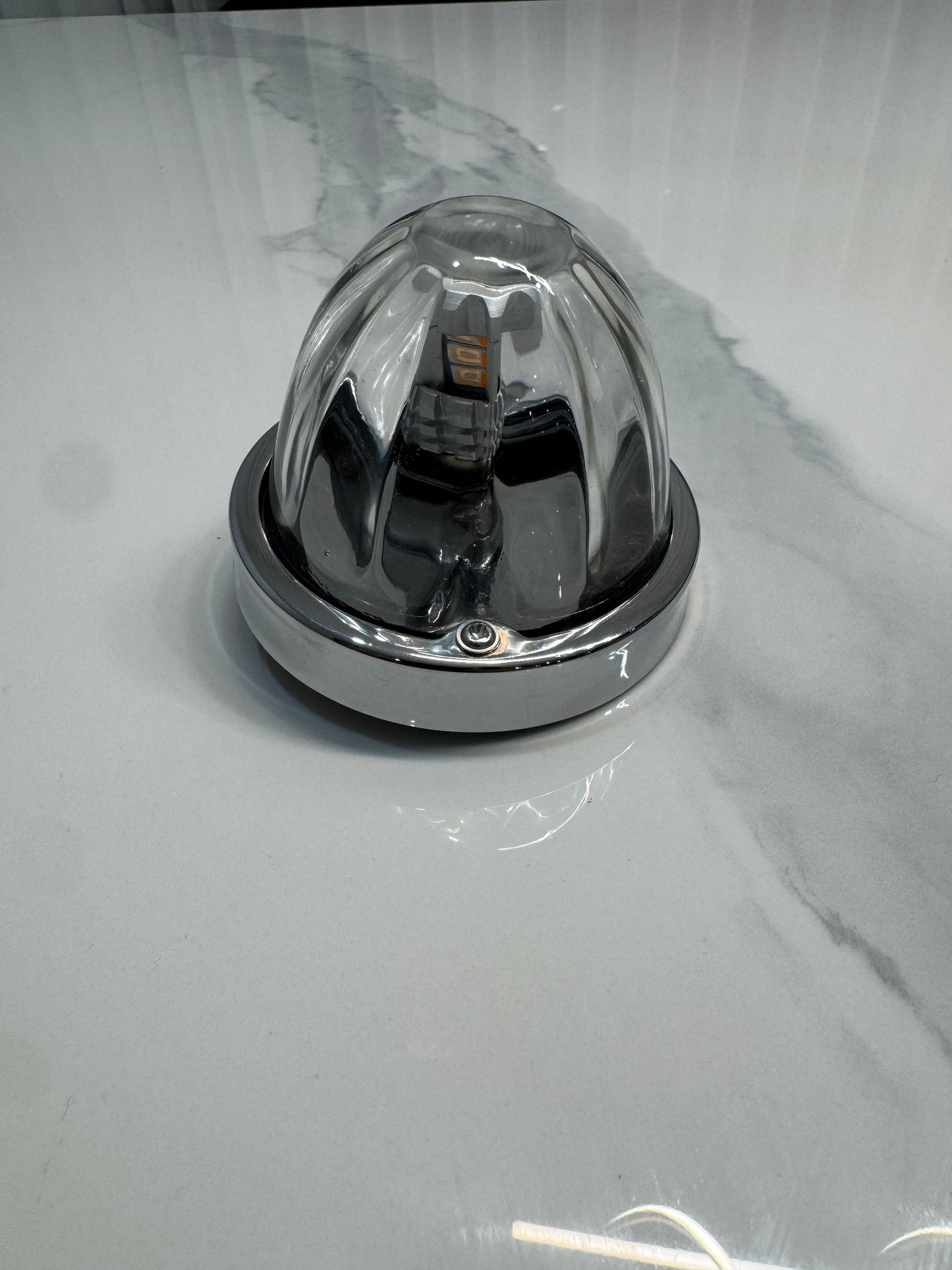 UltraBurst Dual Colour Glass Watermelon Light with 1157 LED Bulb – Amber/Blue 12V/24V Truck Lamp