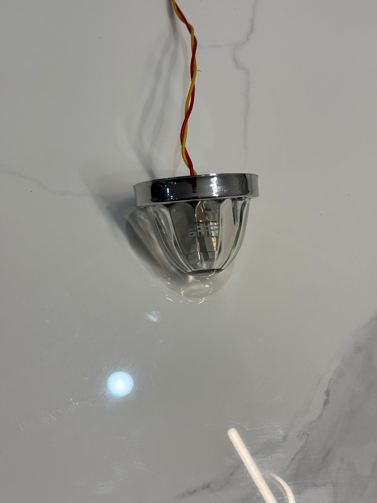 UltraBurst Dual Colour Glass Watermelon Light with 1157 LED Bulb – Amber/Blue 12V/24V Truck Lamp