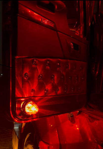 Kenworth Interior Door Lights with Stainless Base