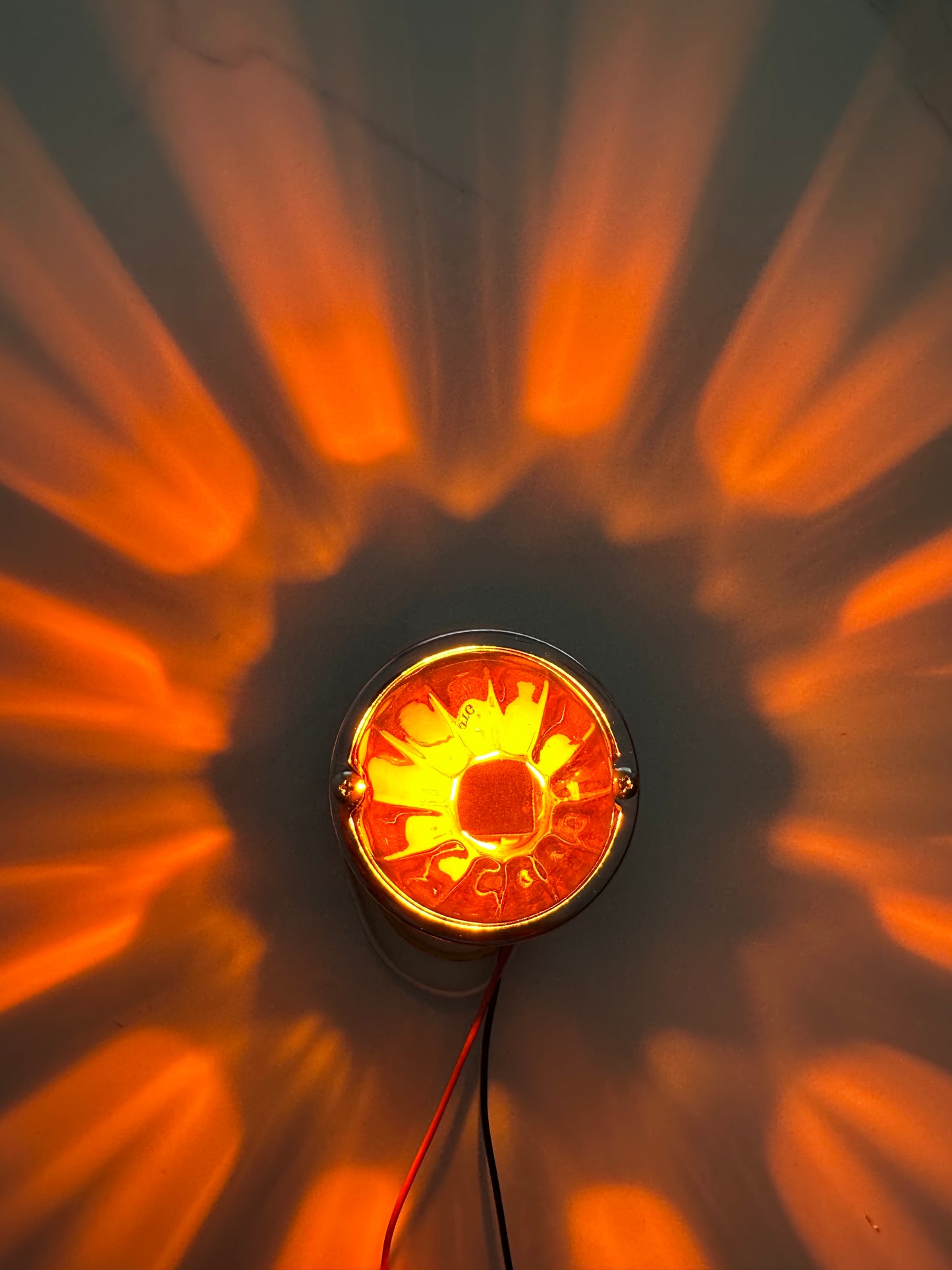 Multifunction LED Glass Watermelon Light – Rotating & Flashing 12V/24V Truck Lamp