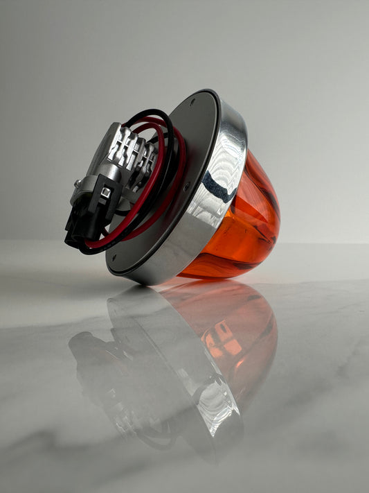 High Voltage LED Glass Watermelon Light – Amber/Amber 12V/24V Truck Lamp