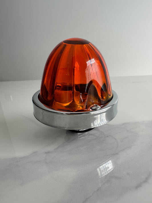 High Voltage LED Glass Watermelon Light – Amber/Amber 12V/24V Truck Lamp