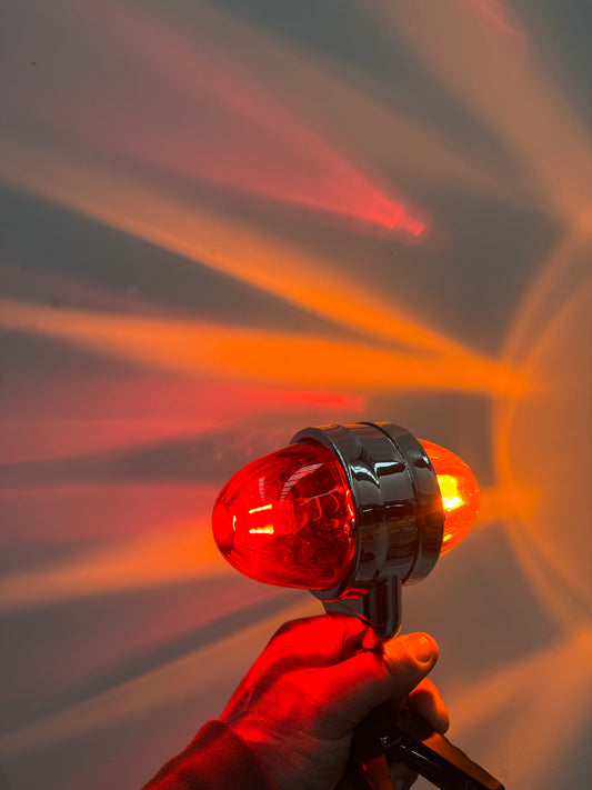 Double Side Watermelon Marker Light – Dual Glass Lens 1156 LED 12V/24V Truck Lamp