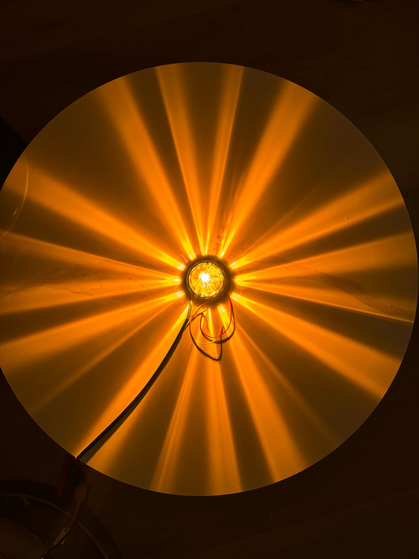 UltraBurst Dual Colour Glass Watermelon Light with 1157 LED Bulb – Amber/Purple 12V/24V Truck Lamp