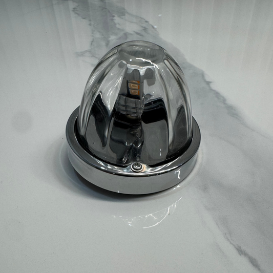 UltraBurst Dual Colour Glass Watermelon Light with 1157 LED Bulb – Amber/Purple 12V/24V Truck Lamp