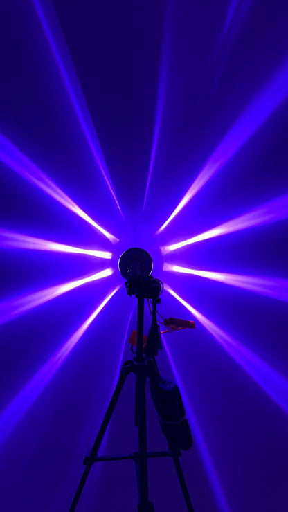 High Voltage Dual Colour Glass Watermelon Light – Red/Purple 12V/24V Truck Lamp with H11 LED