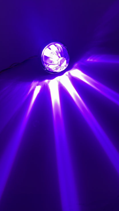 High Voltage Dual Colour Glass Watermelon Light – Red/Purple 12V/24V Truck Lamp with H11 LED