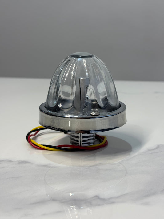 High Voltage Dual Colour Glass Watermelon Light – Amber/Red 12V/24V Truck Lamp with H11 LED